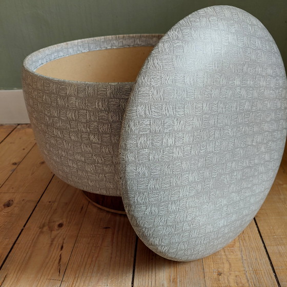 Image 1 of pouf vintage avec espace de rangement