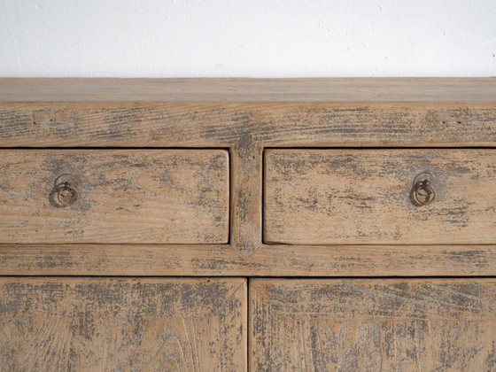 Buffet ancien en pin avec deux tiroirs et deux portes – Chine, vers 1930 – Vaisseliers (photo 35 of 40)