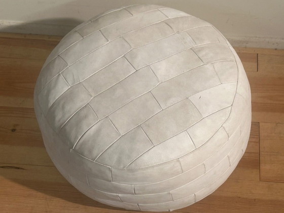 Image 1 of Vintage patchwork poef seventies