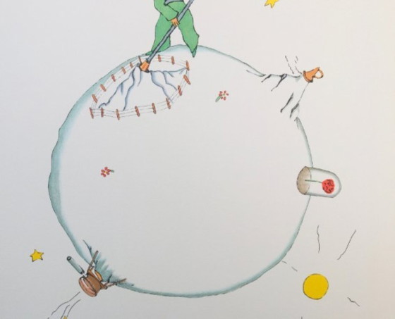 Image 1 of SAINT-EXUPERY, ' De kleine prins '. Gesigneerd lithografie