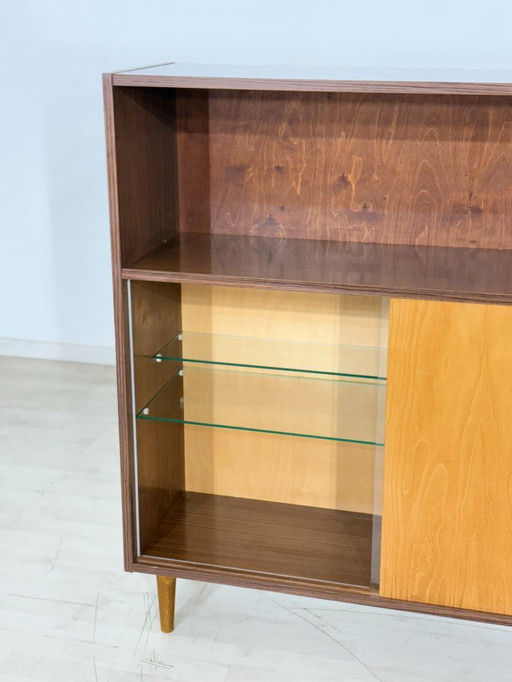 Small vintage highboard cabinet, living room cabinet, sideboard