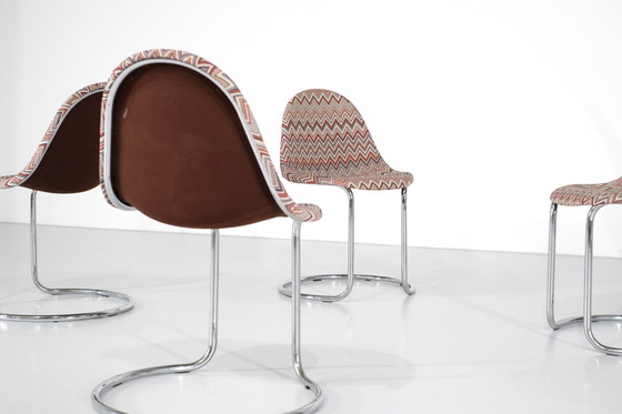 Image 1 of Maia" set of chairs by Giotto Stoppino for Bernini, Italy 1970s