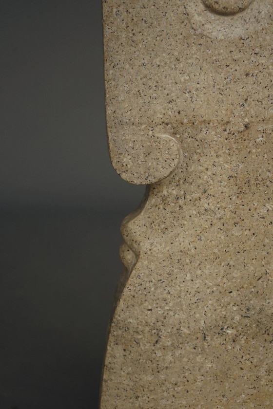 Image 1 of Monumental Sculpture of stylised Head. 1970s