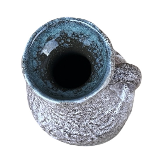 Image 1 of Ceramic Vase with Handle, Fat Lava, Strehla Keramik, Germany, 1970s