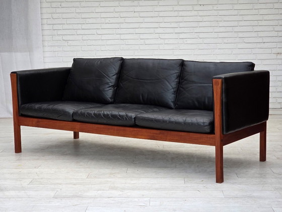 Image 1 of 1960s, Danish design by H.J.Wegner, 3 seater sofa model CH 163.