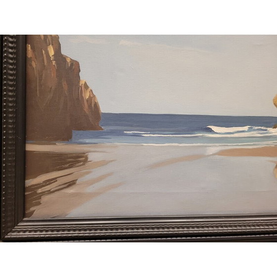 Image 1 of Vintage painting "Spanish seascape", 1970s