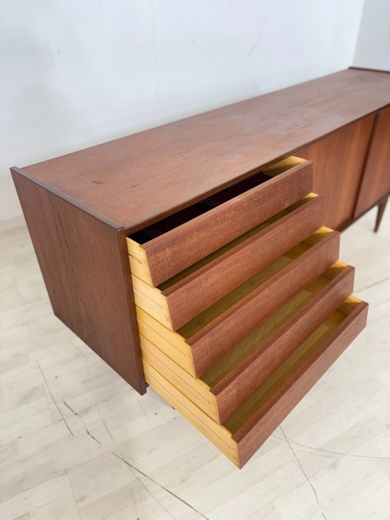 Image 1 of Very beautiful mid-century sideboard / teak sideboard from the 1960s / vintage teak sideboard