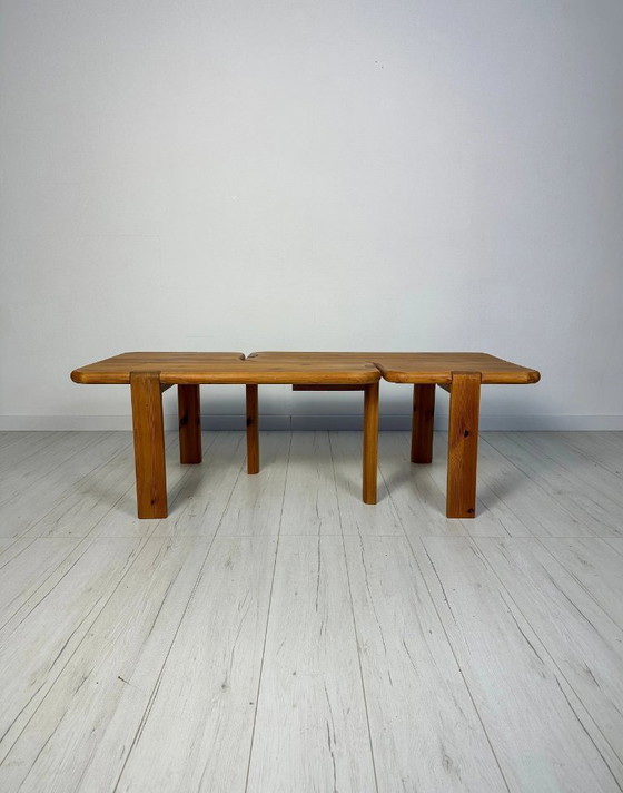 Image 1 of Set van 2 vintage massief grenen salontafels van Aksel Kjersgaard, Deens design, jaren 60-70