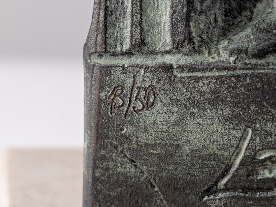 Image 1 of Sculpture en bronze basque "Sustraiak" de Larrañaga, signée et numérotée, 2001