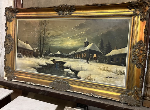 Painting by Marguerite Dumont (1847–1918)
108 x 48 cm