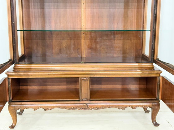 Image 1 of Vitrinekast in barokstijl / displaykast / Chippendale vitrinekast / vintage kast