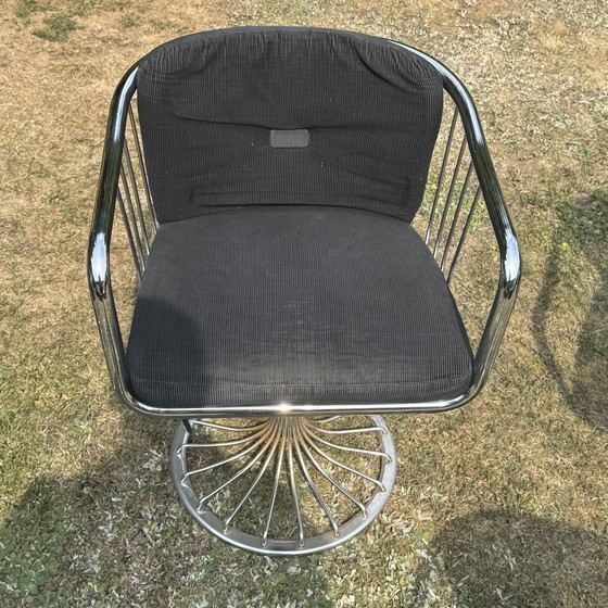 Image 1 of Rima Italy Zes vintage chromen stoelen uit de jaren 70 | Gastone Rinaldi-stijl | Mid-century modern | Space Age-design