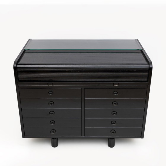 Image 1 of Italienischer Schreibtisch im Mid-Century-Modern-Stil von Gianfranco Frattini für Bernini, 1960er Jahre