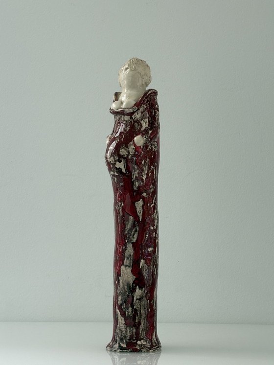 Image 1 of Ceramic statue of a pregnant woman