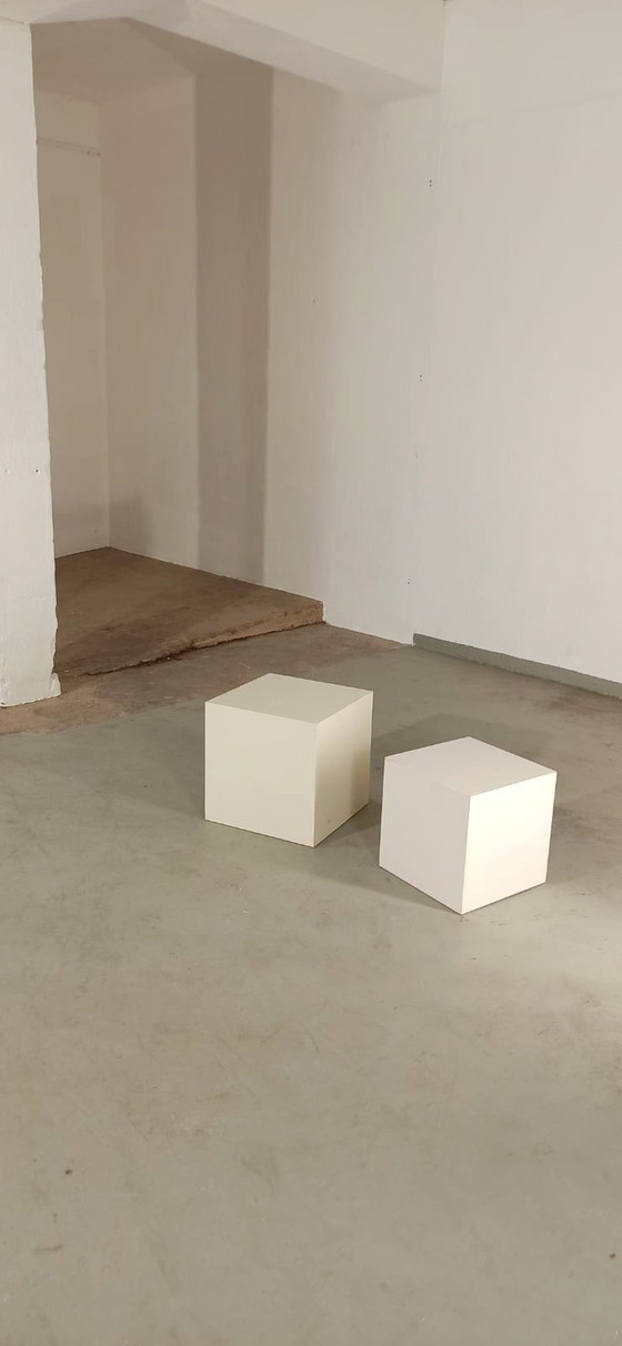 Image 1 of Ensemble de 2 boîtes de présentation vintage en bois