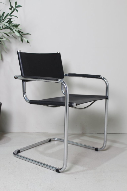 Mart Stam tubular frame dining chair
