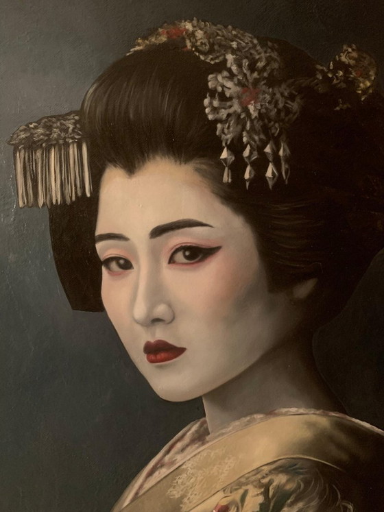 Image 1 of J. Hanter - Vigilia de seda y margaritas