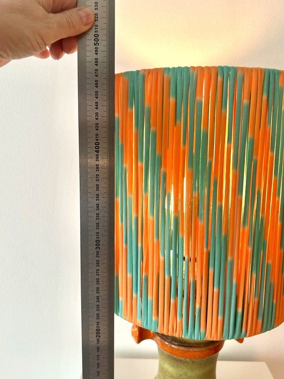 Image 1 of Cordless 70s table lamp suitable for garden and balcony - upcycled from a Uebelacker vase