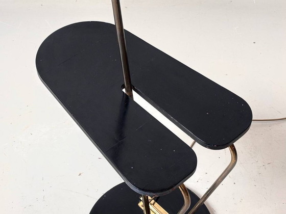 Seltene BAG Turgi Stehleuchte mit Ablage, Carl Moor, 1950 – Stehleuchten, Metal (photo 9 of 19)