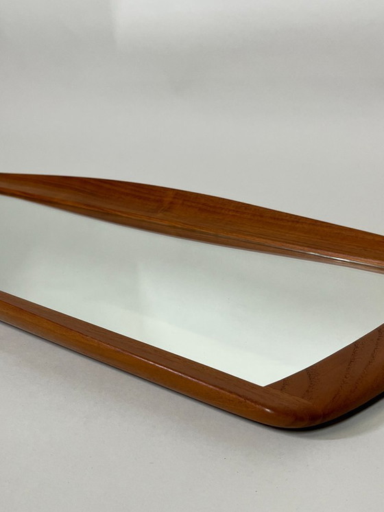 Image 1 of Scandinavian Oak Wall Mirror by Östen Kristiansson, 1960s