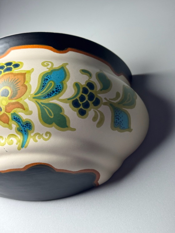 Plateelbakkerij Zuid-Holland - Vaso da parete / Cachepot Art Déco Gouda — Anni '30 – Vasi per piante (photo 7 of 15)