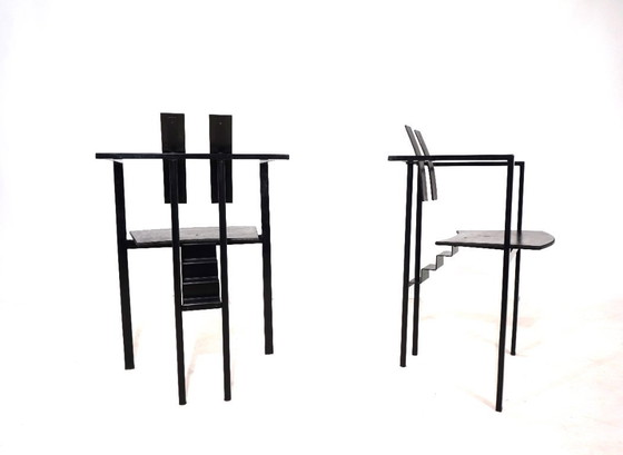 Image 1 of Ensemble de deux chaises de salle à manger KFF Trix Memphis par Karl Friedrich Förster, 1988