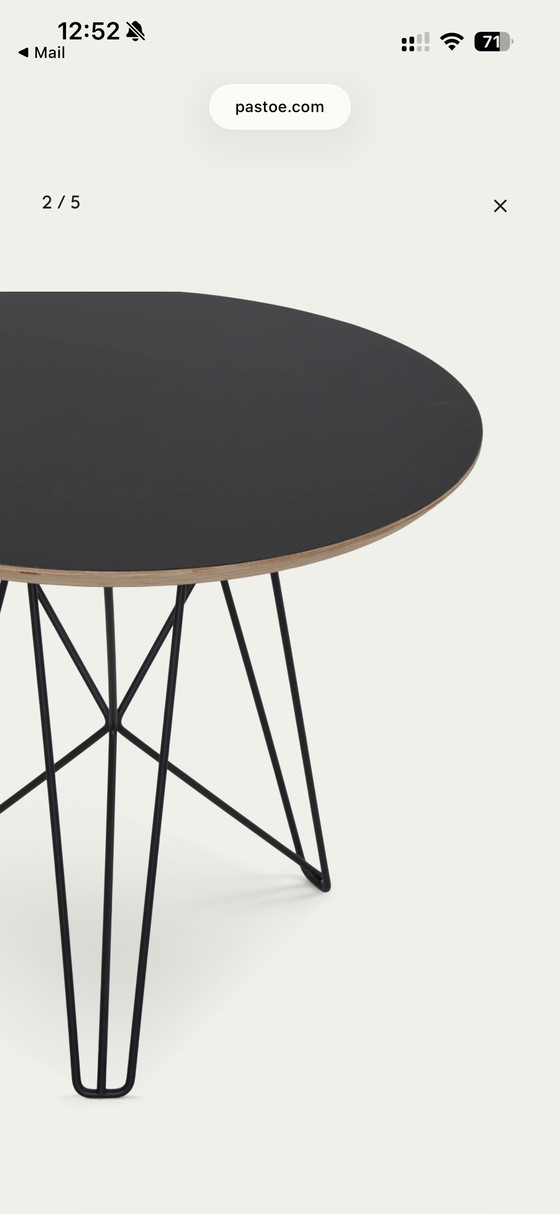 Image 1 of Pastoe IJhorst side table small, Fenix ​​Black, small, new (retail €424)