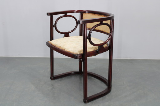 Josef Hoffmann Variatie van Art Nouveau "Fledermaus" Fauteuil door Fischel