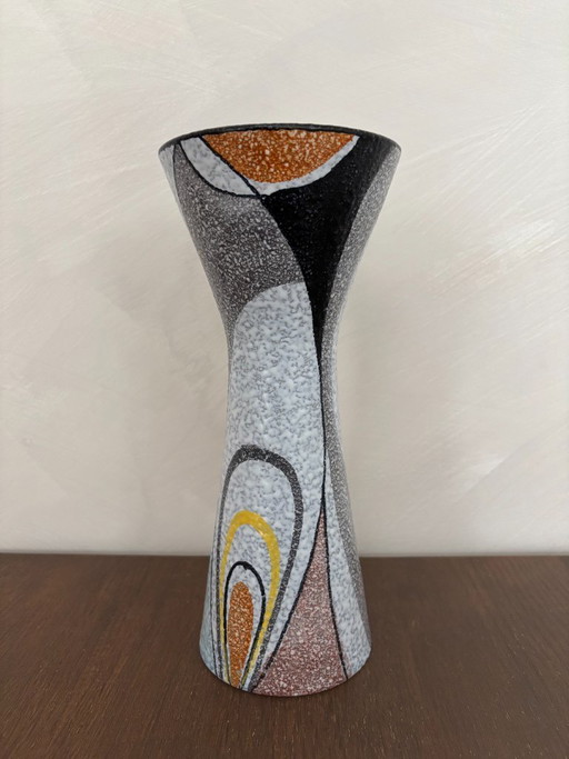 Rumba Flora Gouda ceramic vase, vintage, signed