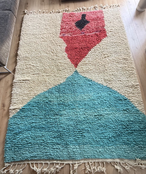 Gran alfombra bereber marroquí con diseño abstracto – Wool (photo 12 of 15)
