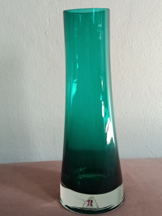 Riihimãen Lasi Oy Vaas 22cm Originele Sticker, Gegraveerd 1328 – Iittala, Vasi, Glass (photo 6 of 6)