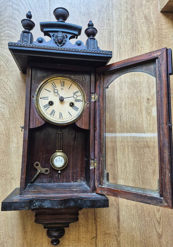 Image 1 of Miniature Junghans regulator wall clock
