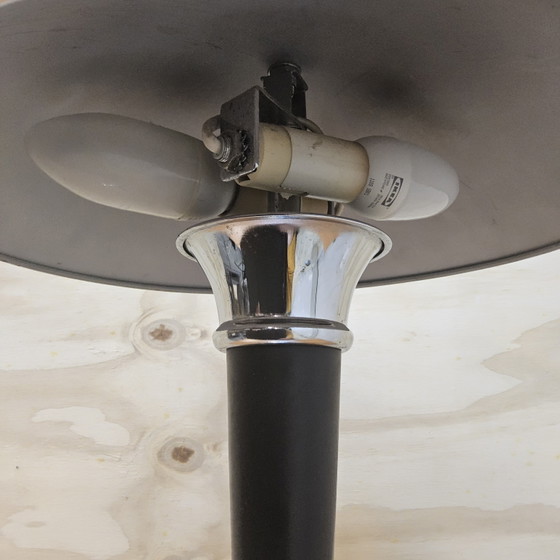 Image 1 of Lampe de table vintage Ikea champignon Dakapo Bauhaus / Art Déco chromée