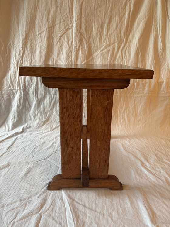 Image 1 of Art Deco Side Table/Reading Table Oak