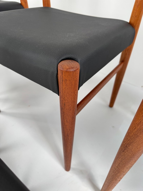 Image 1 of Set of 5 Danish Dining Chairs, attributed to Arne Hovmand-Olsen, Denmark, 1960s