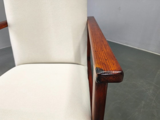 Image 1 of Pair of Mid-Century Pine Lounge Chairs, Czechoslovakia 1970s