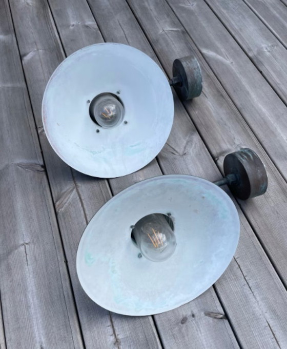 Coppia di Applique da Esterno 'Nyhavn' di Alfred Homann & Ole Kjaer per Louis Poulsen - Danimarca – Metal (photo 7 of 12)