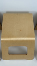 3 tabourets Benjamin IKEA vintage des années 90, table d'appoint Norinder
