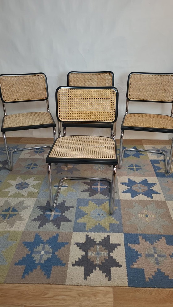 Image 1 of Sedia Cesca B32 vintage nera di Marcel Breuer, Italia