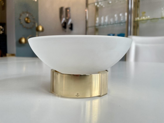 Image 1 of Handgemachte Schale aus mundgeblasenem Glas und Messing von Michael Kurpatov für Skultuna