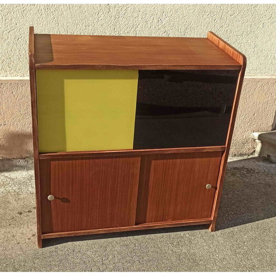 Image 1 of Vintage teak and glass display cabinet, 1960