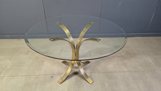 Image 1 of Vintage brass dining set by Belgochrom, 1970s