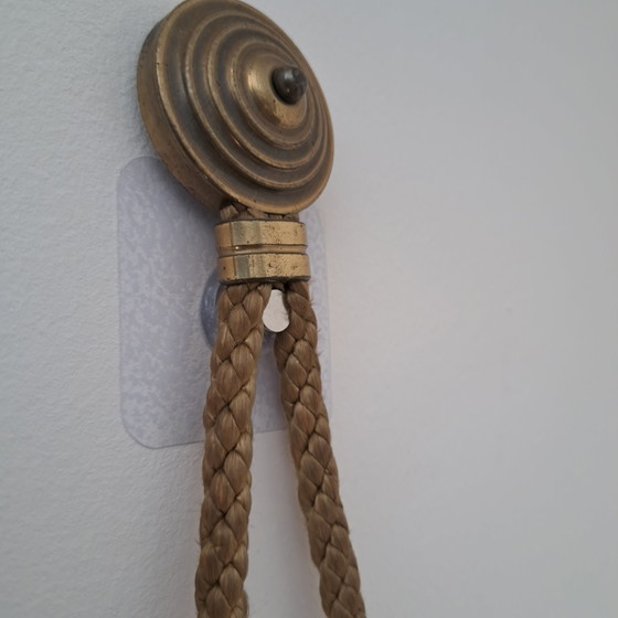 Orologio da parete vintage Mauthe – Legno, ottone e corda – Metà secolo – Brass, Other (photo 6 of 6)