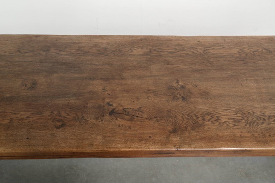 Image 1 of Grote antieke Engelse eikenhouten boeren xxl eettafel in een uniek groot formaat en een prachtig patina uit begin 19e eeuw