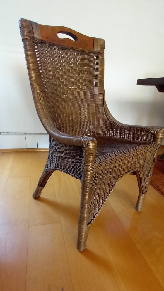 Image 1 of Rotan eethoek 7-delig