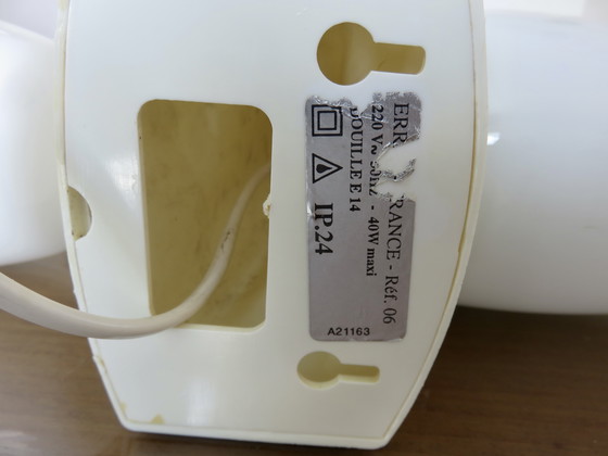 Image 1 of Pair of Streamline Sconces in Opaline and Polypropylene, France 70'80