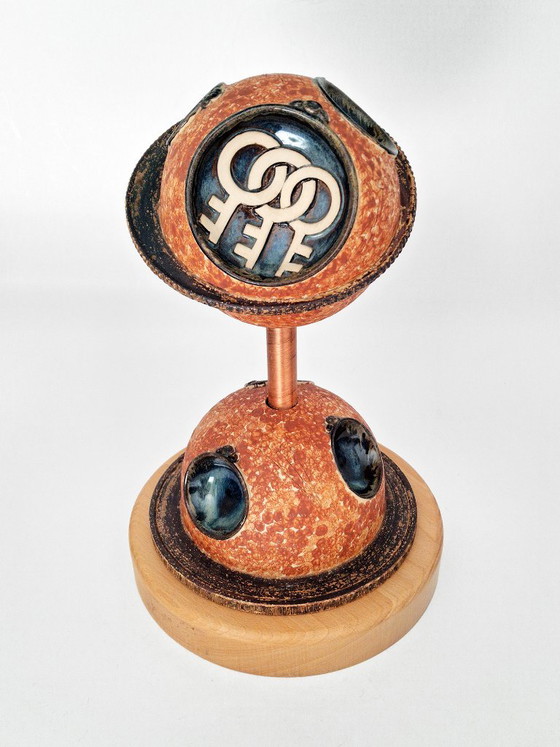 Kunstwerk Keramiek Planeten – Beeldhouwkunst, Ceramic, Vintage (photo 5 of 15)