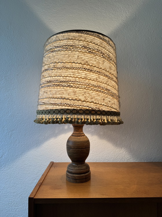 Image 1 of Lámpara de madera torneada de los años 60