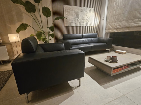 Image 1 of Magnifique canapé deux places Leolux Howlo - NEUF 4000 €.