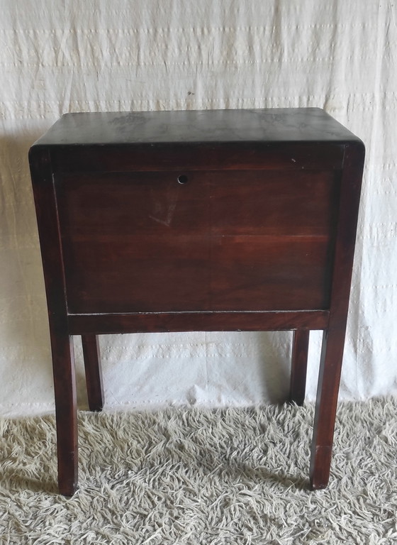 Image 1 of Tavolino Art Déco in legno massello - metà del XX secolo